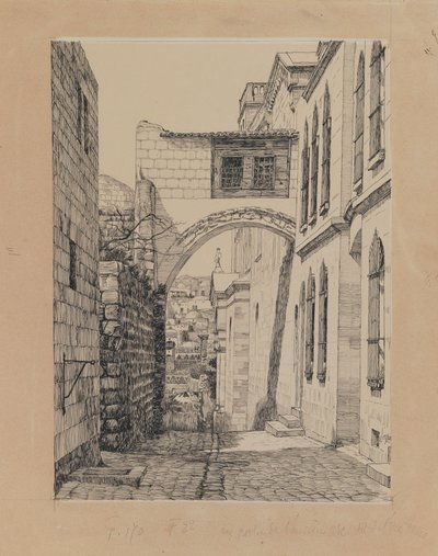 A part of the Ancient Arch called Ecce Homo, illustration from The Life of Our Lord Jesus Christ by James Jacques Joseph Tissot