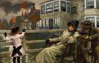 Waiting for the Ferry by James Jacques Joseph Tissot