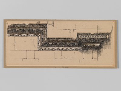 Antique Cornice in the Church of the Holy Sepulchre, Jerusalem, illustration from The Life of Our Lord Jesus Christ by James Jacques Joseph Tissot