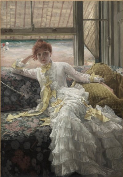 Seaside by James Jacques Joseph Tissot (1836-1902) by James Jacques Joseph Tissot