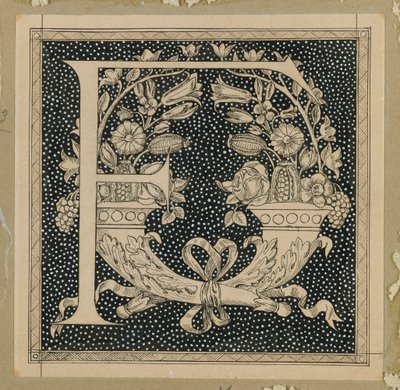 Capital Letter F, illustration from The Life of Our Lord Jesus Christ by James Jacques Joseph Tissot