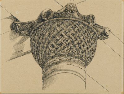 Capital from the Mosque of El-Aksa, illustration from The Life of Our Lord Jesus Christ, 1886-94 by James Jacques Joseph Tissot