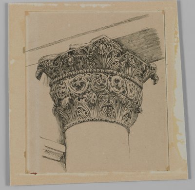 Capital from the Mosque of El-Aksa, illustration from The Life of Our Lord Jesus Christ by James Jacques Joseph Tissot