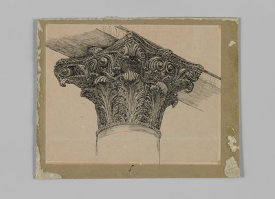 Capital from the Mosque of El-Aksa, illustration from The Life of Our Lord Jesus Christ by James Jacques Joseph Tissot