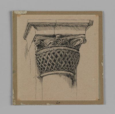 Capital from the Mosque of El-Aksa, illustration from The Life of Our Lord Jesus Christ by James Jacques Joseph Tissot