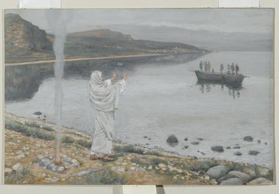 Christ Appears on the Shore of Lake Tiberias, illustration from The Life of Our Lord Jesus Christ by James Jacques Joseph Tissot