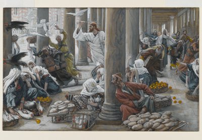 Christ Driving Out Them that Sold and Bought from the Temple, Illustration for The Life of Christ by James Jacques Joseph Tissot