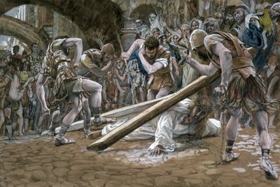 Christ Falls Beneath the Cross, illustration for The Life of Christ by James Jacques Joseph Tissot