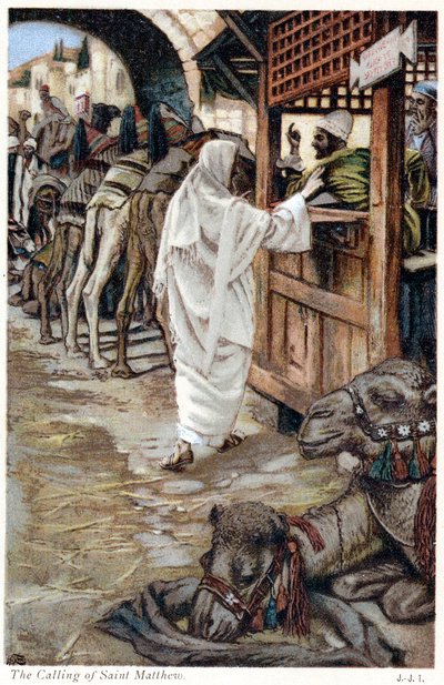 Christ calling Matthew, the tax collector, c. 1890 by James Jacques Joseph Tissot