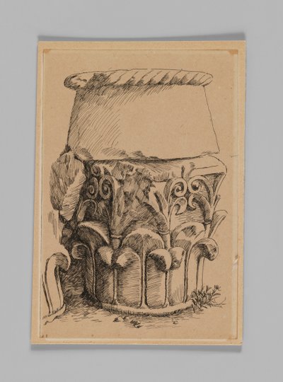 Corinthian Capital from the Tomb of Queen Helen, illustration from The Life of Our Lord Jesus Christ by James Jacques Joseph Tissot