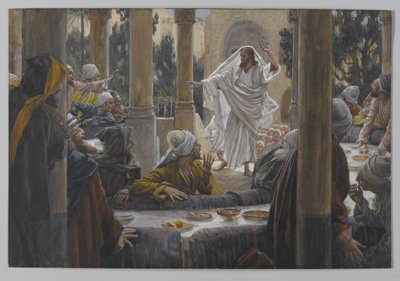 Curses against the Pharisees, illustration from The Life of Our Lord Jesus Christ by James Jacques Joseph Tissot
