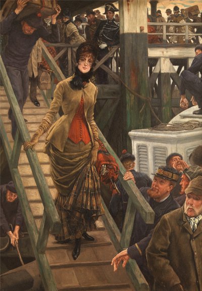 Embarkation at Calais by James Jacques Joseph Tissot