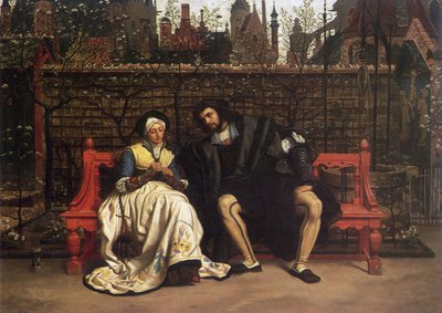 Faust and Marguerite in the Garden by James Jacques Joseph Tissot