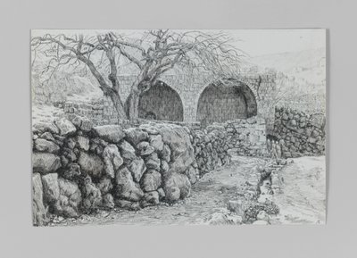 Fountain of the Virgin at Ain-Karim, illustration from The Life of Our Lord Jesus Christ by James Jacques Joseph Tissot