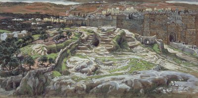 Golgotha and the Holy Sepulchre in our Lords Time, illustration for The Life of Christ, c.1886-94 by James Jacques Joseph Tissot