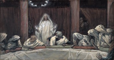 He Appeared to the Eleven as They Sat at Meat, illustration for The Life of Christ by James Jacques Joseph Tissot