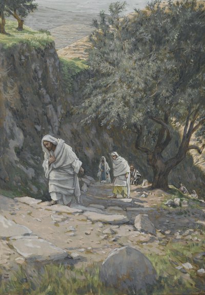 He Went on His Way to Ephraim, illustration from The Life of Our Lord Jesus Christ by James Jacques Joseph Tissot