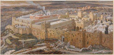 Jerusalem and the Temple of Herod in Our Lords Time, illustration from The Life of Christ, c.1886-94 by James Jacques Joseph Tissot