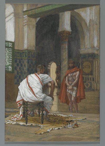 Jesus Before Pilate - Second Interview, illustration from The Life of Our Lord Jesus Christ by James Jacques Joseph Tissot