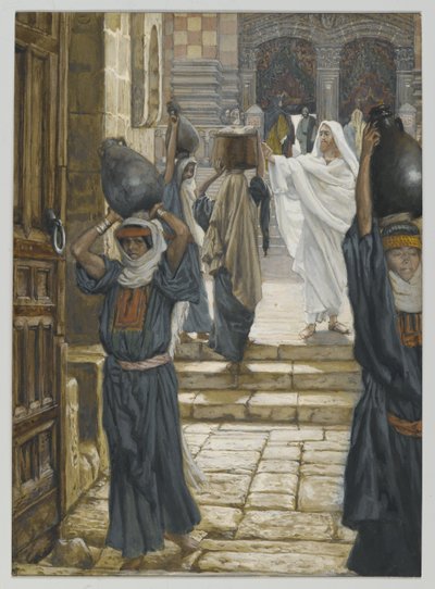 Jesus Forbids the Carrying of Loads in the Forecourt of the Temple, illustration from The Life of Our Lord Jesus Christ by James Jacques Joseph Tissot