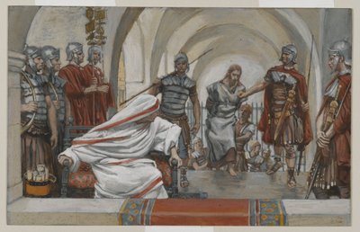 Jesus Led from Herod to Pilate, illustration from The Life of Our Lord Jesus Christ by James Jacques Joseph Tissot