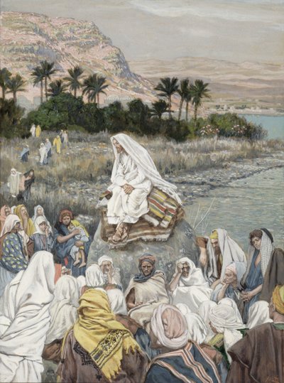 Jesus Preaching by the Seashore, illustration for The Life of Christ, c.1886-96 by James Jacques Joseph Tissot