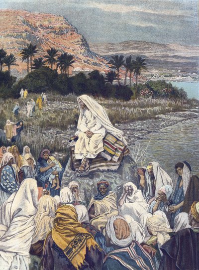 Jesus Teaching on the Sea-Shore - from “The Life of Our Lord Jesus Christ” - 1899 by James Tissot by James Jacques Joseph Tissot