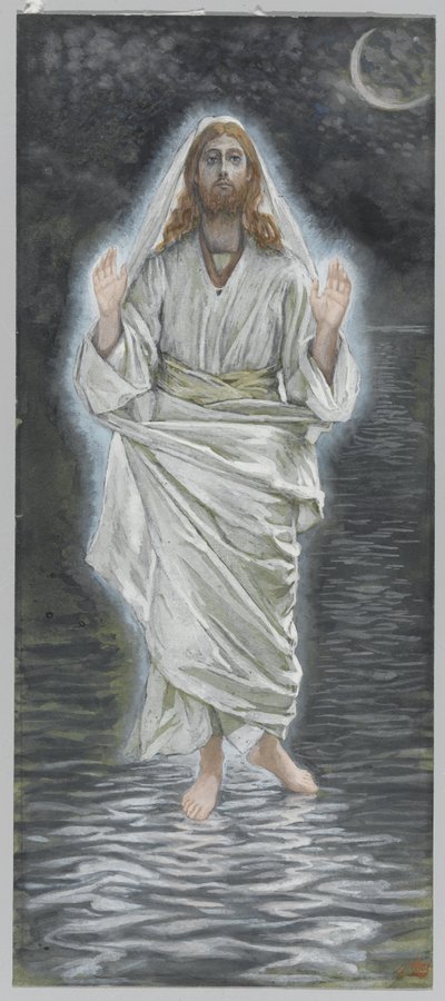 Jesus Walks on the Sea, illustration from The Life of Our Lord Jesus Christ by James Jacques Joseph Tissot