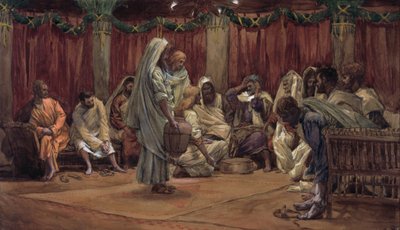 Jesus Washing the Disciples Feet, illustration for The Life of Christ, c.1886-94 by James Jacques Joseph Tissot