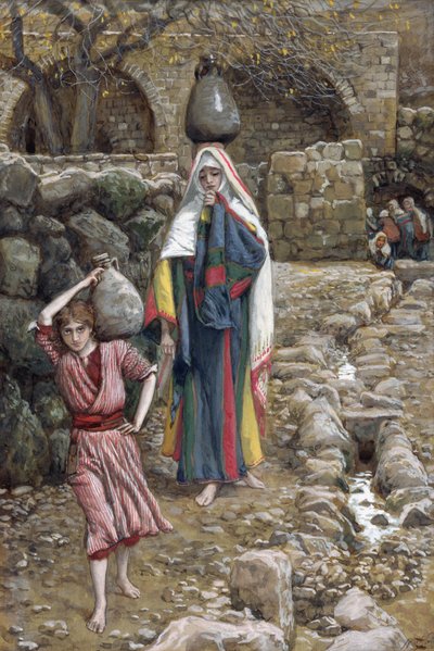 Jesus and His Mother at the Fountain, illustration for The Life of Christ, c.1886-94 by James Jacques Joseph Tissot