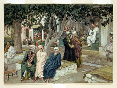 Jesus in a meeting with St. Matthew, illustration for The Life of Christ, c.1886-96 by James Jacques Joseph Tissot