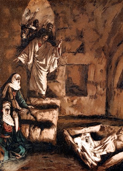 Jesus Raising Lazarus from the Tomb by James Jacques Joseph Tissot