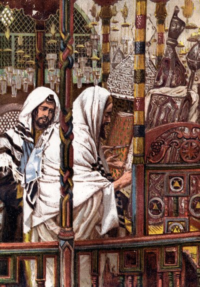 Jesus Teaching in the Synagogue, c. 1897 by James Jacques Joseph Tissot