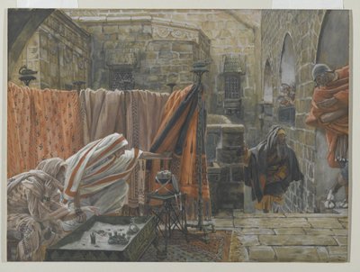 Joseph of Arimathea Seeks Pilate to Beg Permission to Remove the Body of Jesus, illustration from The Life of Our Lord Jesus Christ by James Jacques Joseph Tissot