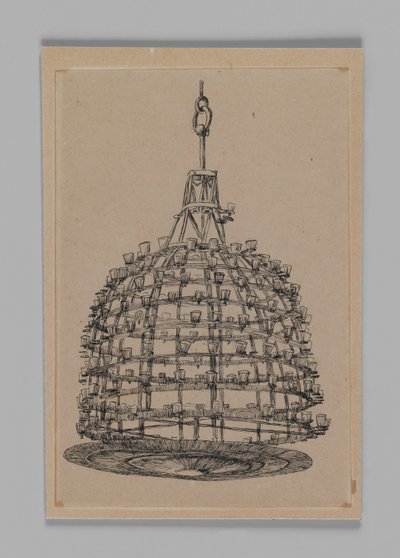 Lamp from the Mosque of El-Aksa, illustration from The Life of Our Lord Jesus Christ by James Jacques Joseph Tissot
