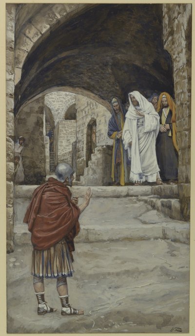 Lord, I Am Not Worthy, illustration from The Life of Our Lord Jesus Christ by James Jacques Joseph Tissot