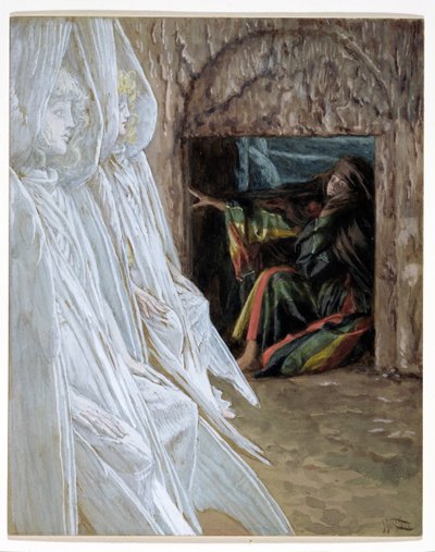 Mary Magdalene Questions the Angels in the Tomb, illustration for The Life of Christ by James Jacques Joseph Tissot