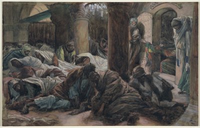 Mary Magdalene Runs and Tells the Disciples that the Body of Christ is No Longer in the Tomb, illustration for The Life of Christ by James Jacques Joseph Tissot