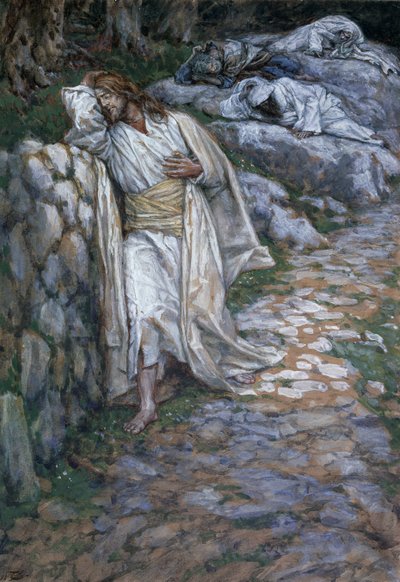 My Soul Is Exceeding Sorrowful Unto Death, illustration for The Life of Christ by James Jacques Joseph Tissot