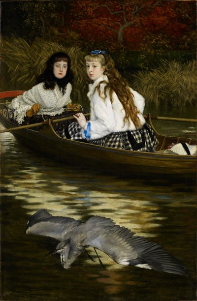 On the Thames, a Heron, c.1871-72 by James Jacques Joseph Tissot