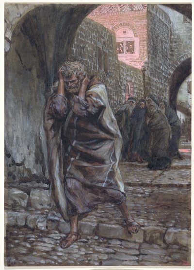 Peter Went Out and Wept Bitterly, illustration for The Life of Christ by James Jacques Joseph Tissot
