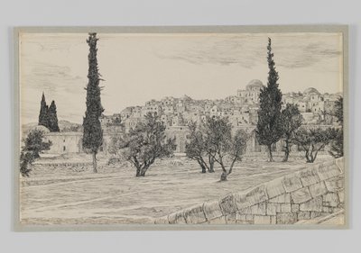 Place of the Gentiles Court, Haram, illustration from The Life of Our Lord Jesus Christ by James Jacques Joseph Tissot