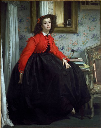 Portrait of Miss L.L., called Girl with Red Vest by James Jacques Joseph Tissot