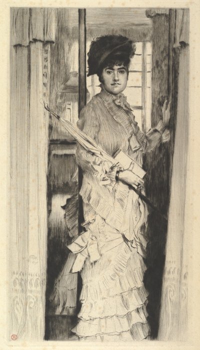 Portrait of Miss L... by James Jacques Joseph Tissot