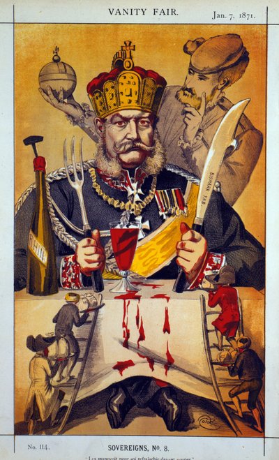 Sovereigns No.8 Cartoon from Vanity Fair, 1871 by James Jacques Joseph Tissot