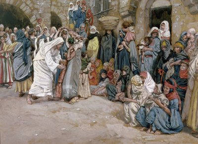 Suffer the Little Children to Come Unto me, illustration for The Life of Christ by James Jacques Joseph Tissot
