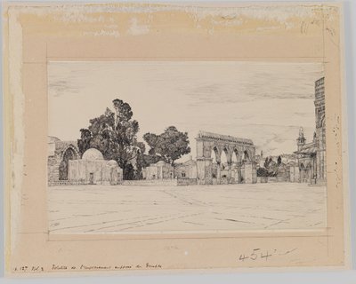 Supposed site of the Temple, illustration from The Life of Our Lord Jesus Christ by James Jacques Joseph Tissot