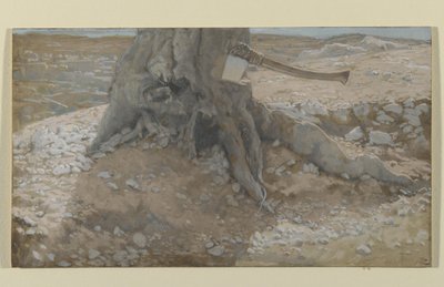The Axe in the Trunk of the Tree, illustration from The Life of Our Lord Jesus Christ by James Jacques Joseph Tissot