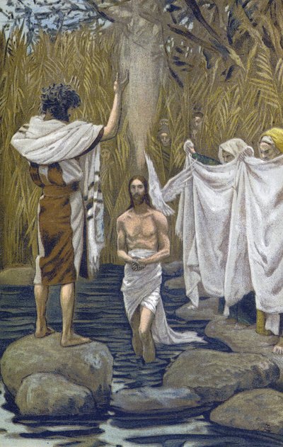The Baptism of Jesus - from “The Life of Our Lord Jesus Christ” - 1899 by James Tissot by James Jacques Joseph Tissot