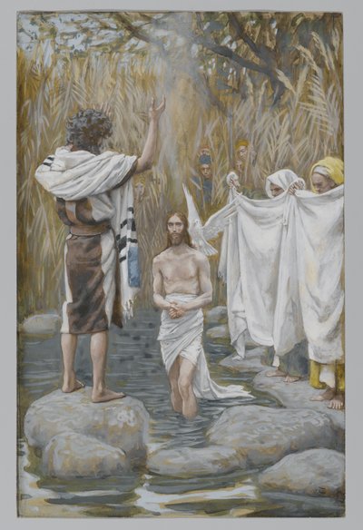 The Baptism of Jesus, illustration from The Life of Our Lord Jesus Christ by James Jacques Joseph Tissot